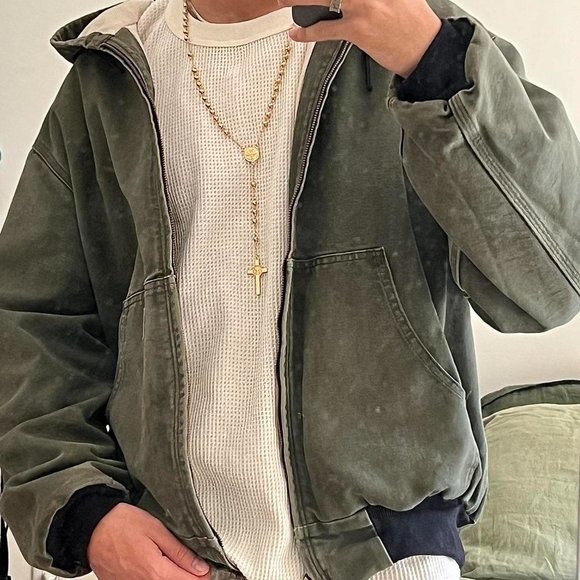 y2k 2000s gold rosary bead necklace - Picture 6 of 8